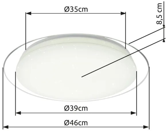 Globo 41310-30 - Plafonieră LED OPTIMA dimabilă 30W/230V cu DO