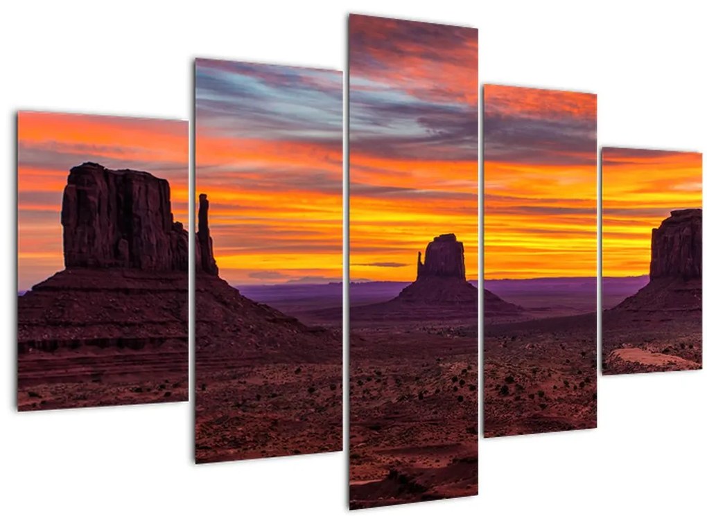 Tablou - Monumentul Valley în Arizona (150x105 cm)