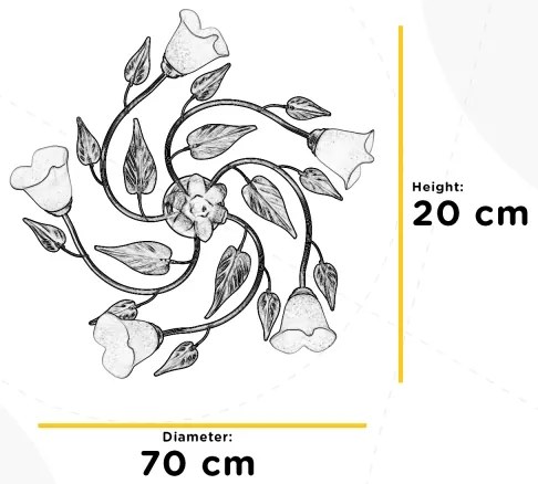 Plafonieră VANDA 5xE14/6W/230V ONLI