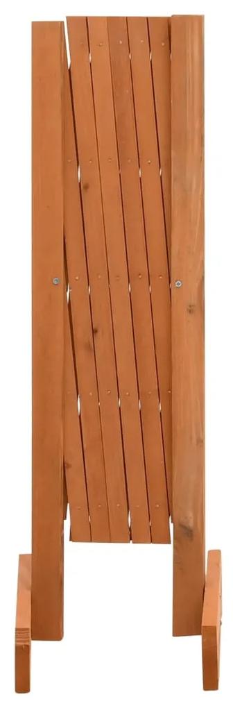 Gard cu zabrele de gradina, portocaliu, 120x60 cm, lemn de brad 1, Portocaliu, 120 x 60 cm