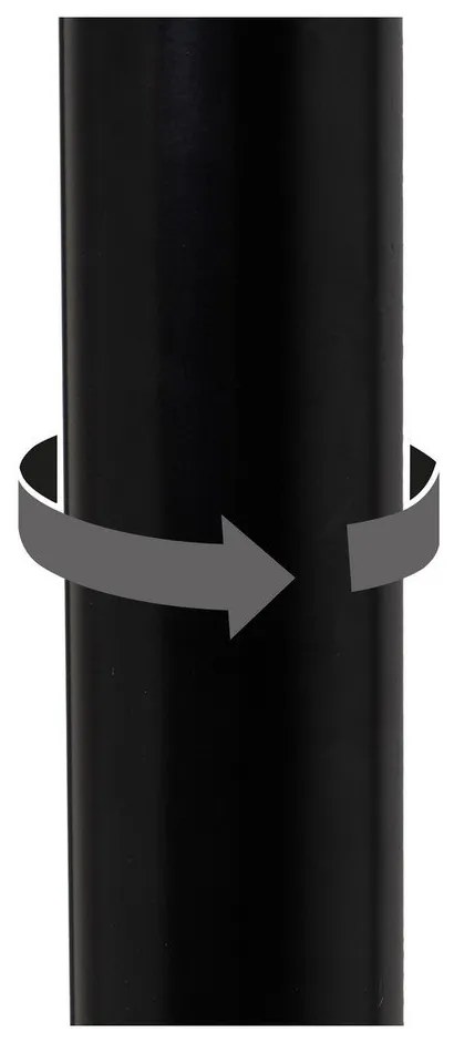 Scaune de bar negre cu înălțime ajustabilă 2 buc. din imitație de piele (înălțime șezut 56,5 cm) – Casa Selección