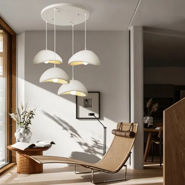 BRILAGI - Lustru suspendat pe cablu WABI SABI 4xE27/60W/230V alb