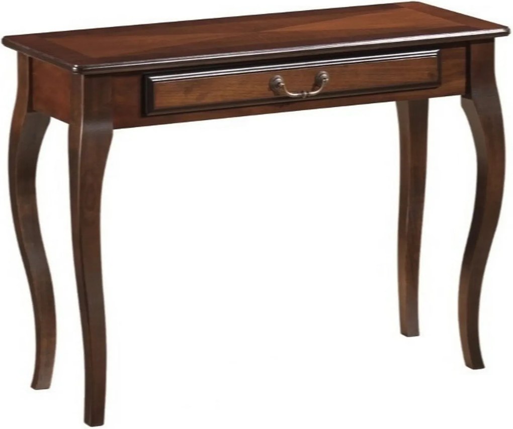Consola lemn hol PADOVA D, nuc, 104x40x75 cm