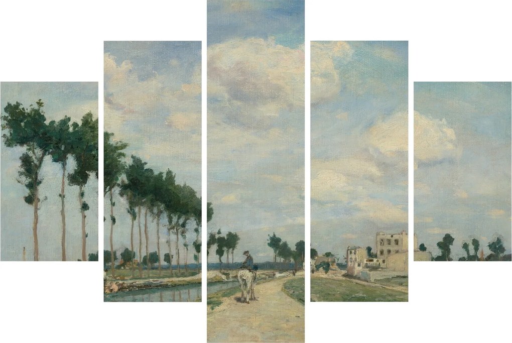 Tablou - Johan Barthold Jongkind, The Towpath, reproducere (150x105 cm)