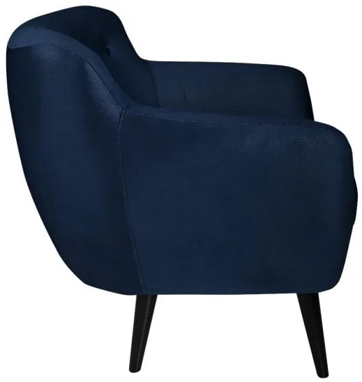 Fotoliu Jazz Albastru Si Negru, 80 x 83 x 80 Cm