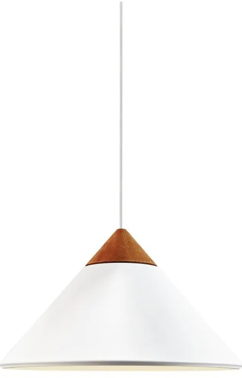 Lustra, Pendul Design Nordic Minimalist, Lemn, Metal, Kinto alb