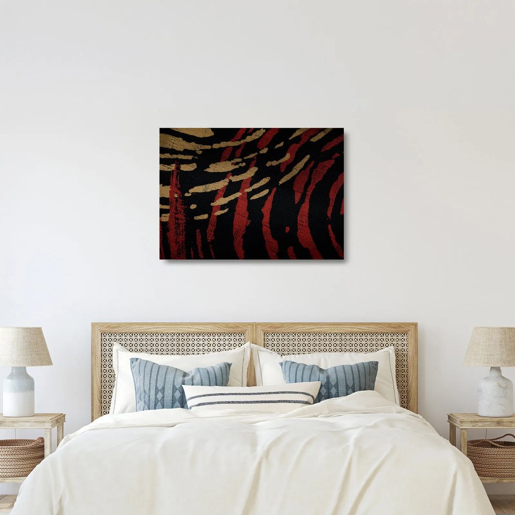 Tablou pe sticlă cu abstracție (70x50 cm)