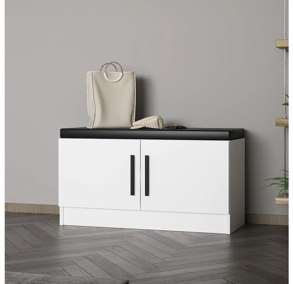 Dulap pentru pantofi Noarah (alb). 1102394