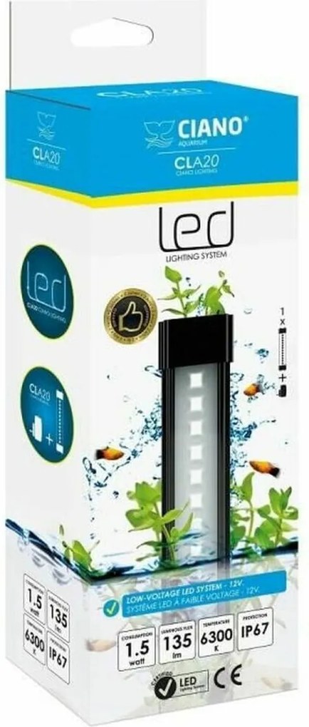 Lumină LED Ciano Cla20 Plants 8 W Negru