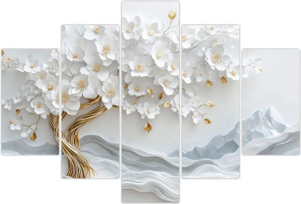 Tablou – Arborele vieții 3D elegant (150x105 cm)