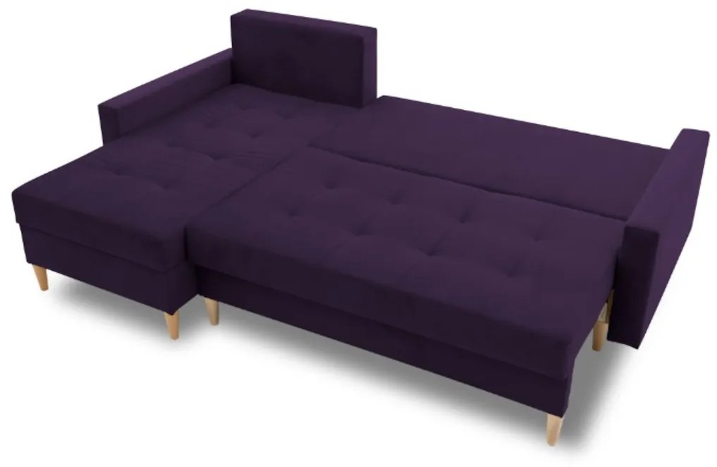 Supermobel Canapea extensibilă de colț AVALON, 227x92x148, kronos 09, stanga