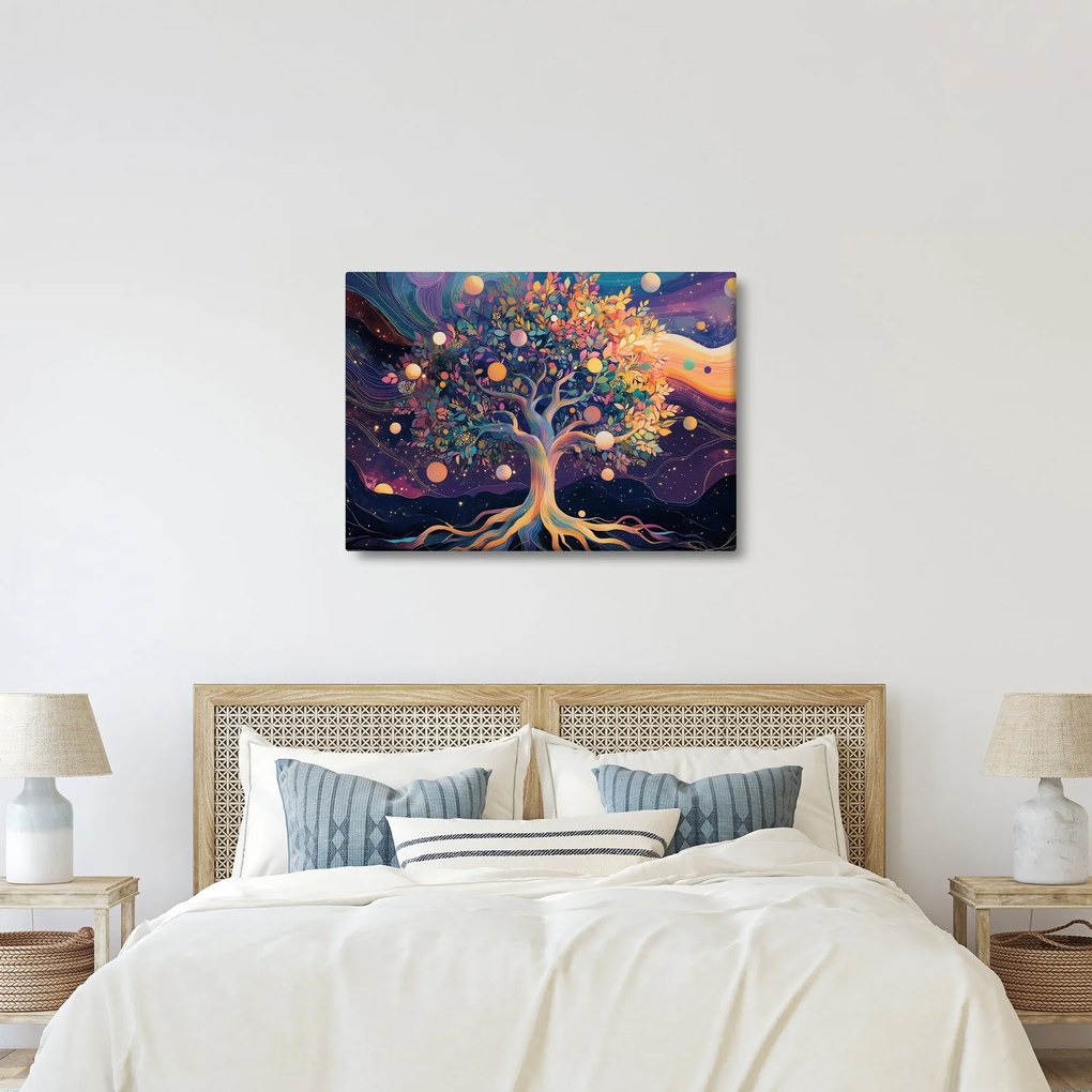 Tablou – Arbore violet plin de energie (70x50 cm)