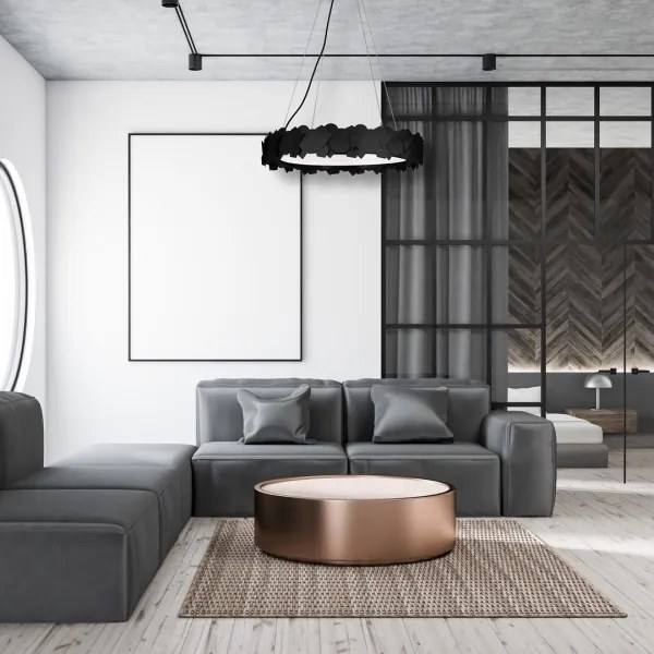 Lustră LED pe cablu SOHO 1xLED/24W/230V neagră