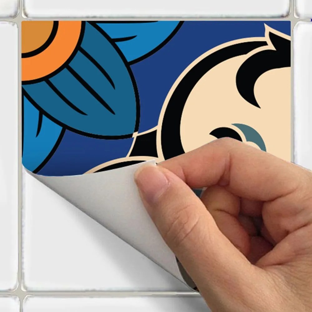 Set 60 autocolante Ambiance Toundra, 10 x 10 cm