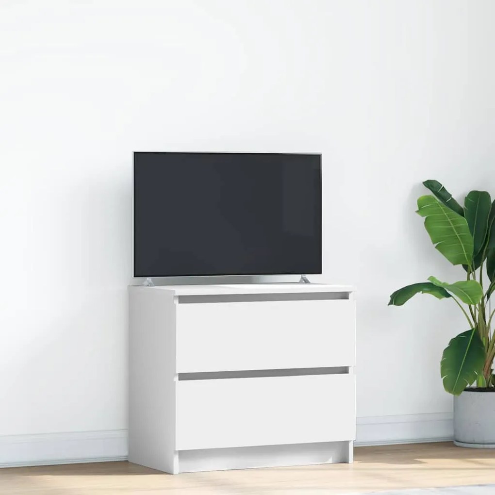vidaXL Dulap TV, alb, 60x35x54 cm, lemn prelucrat