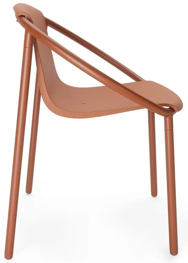 Scaun de dining cărămiziu Ringo – Umbra