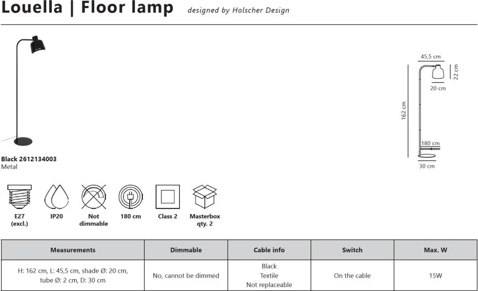 Lampadar design nordic modern Louella