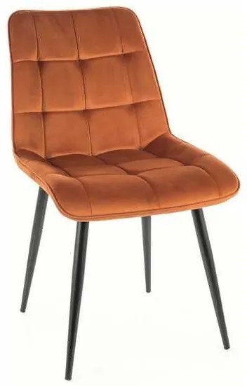 Scaun de bucătărie Chic Velvet, portocaliu
