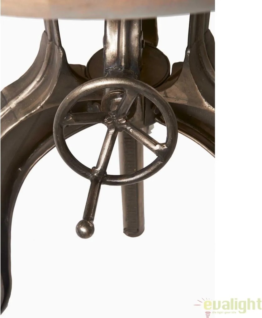 Masa design industrial cu inaltime reglabila, diametru 77cm, Grand Central 262820RM