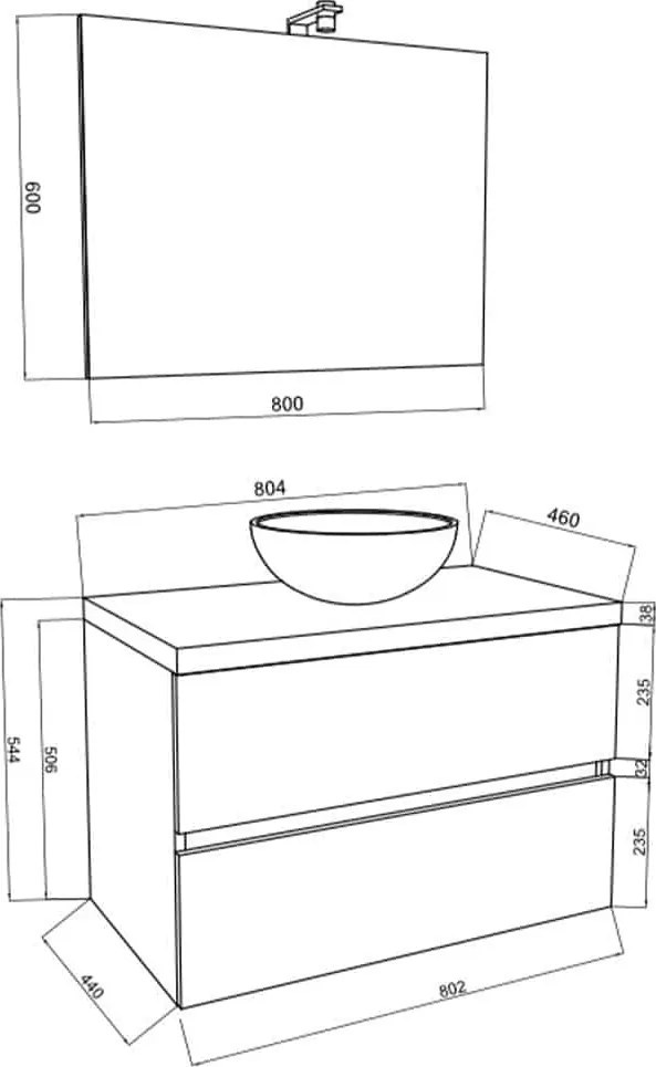 Set lemn masiv Mobilier Baie Carter Configurabil 80/100cm