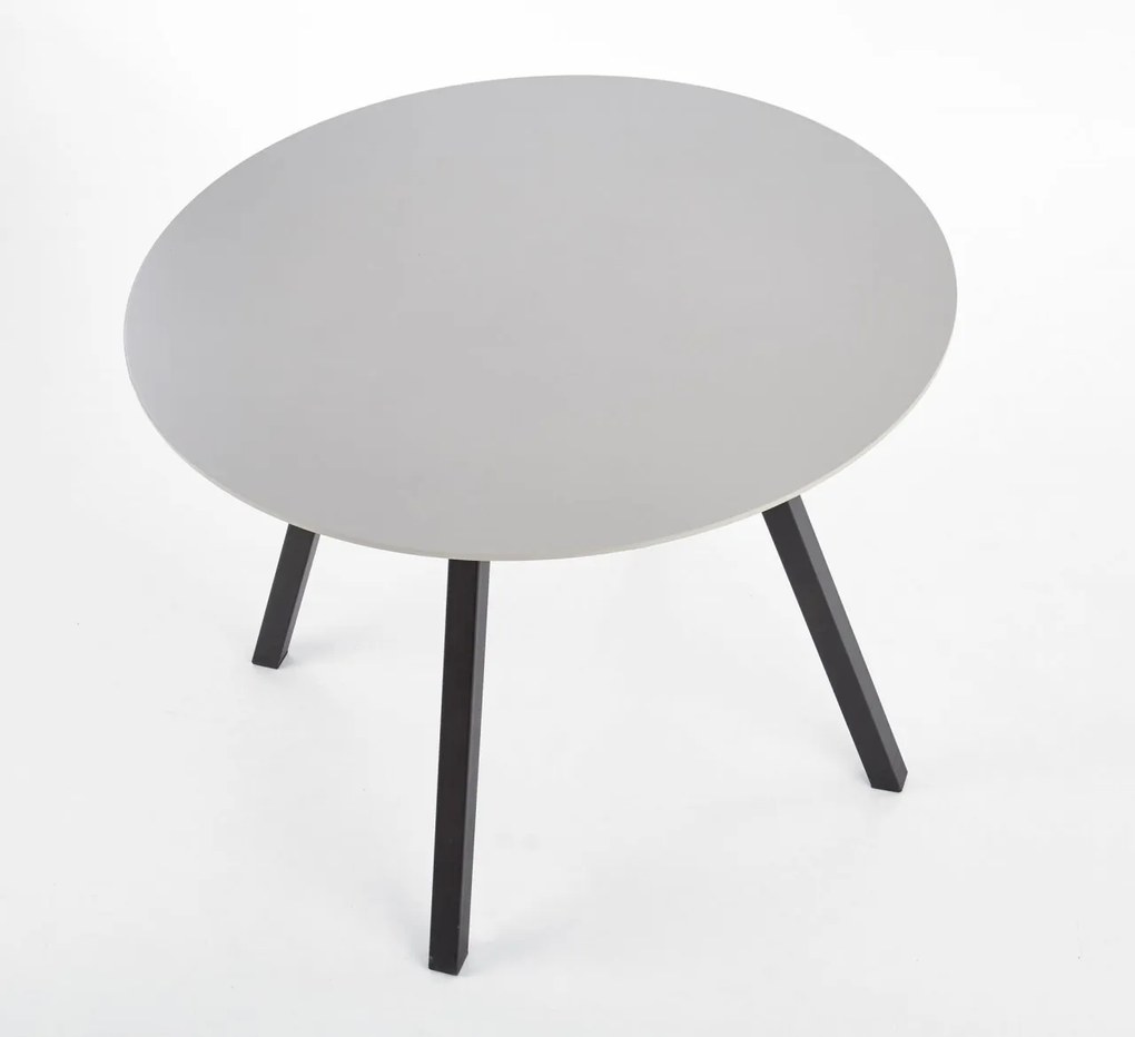 Masa rotunda Balrog gri deschis - d100xh74 cm