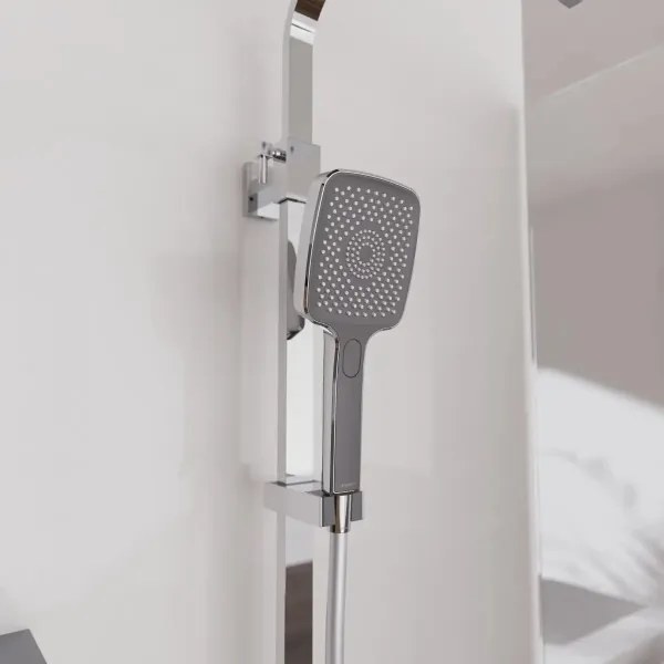 Schütte 60531 - Set de duș OCEAN l. cu baterie termostatică, crom/antracit