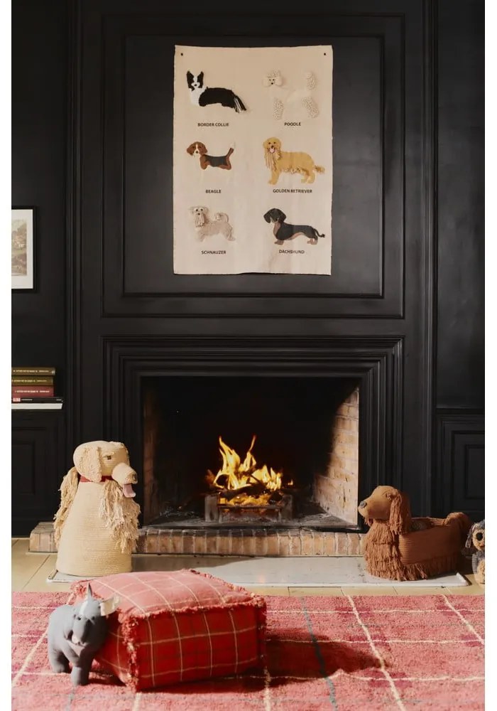 Fotoliu puf pentru copii roșu Mapple Red – Lorena Canals