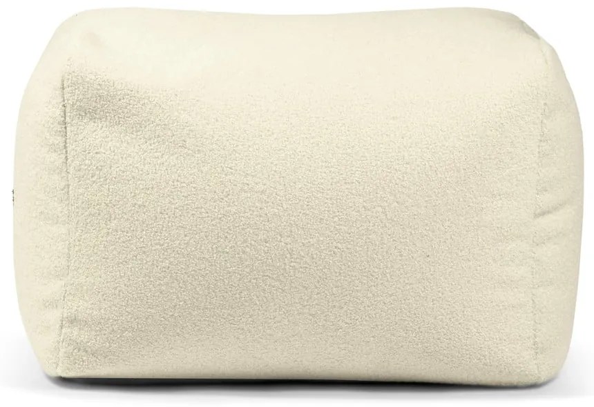 Fotoliu bean bag gri deschis cu tapițerie din țesătură bouclé Plus 70 Lounge – SLOWDOWN