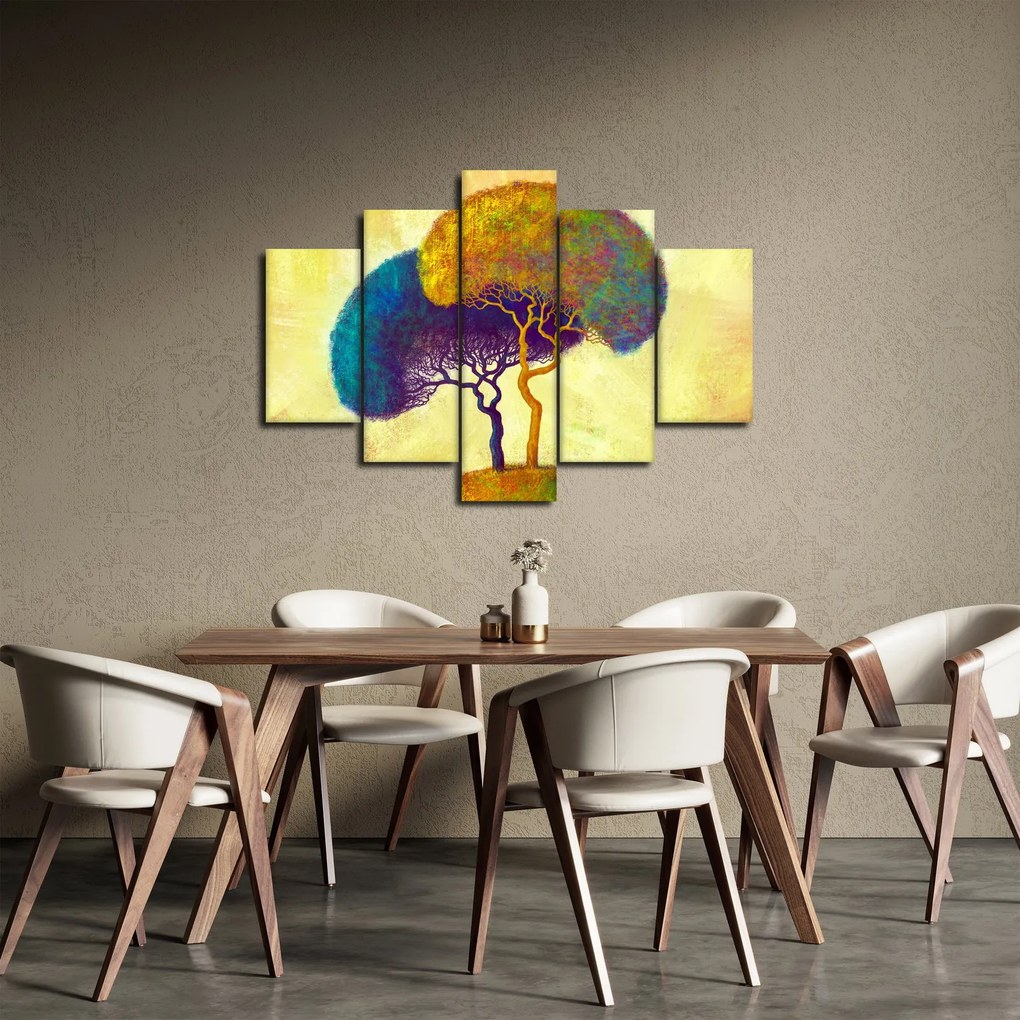 Tablou - Copaci în deal (150x105 cm)