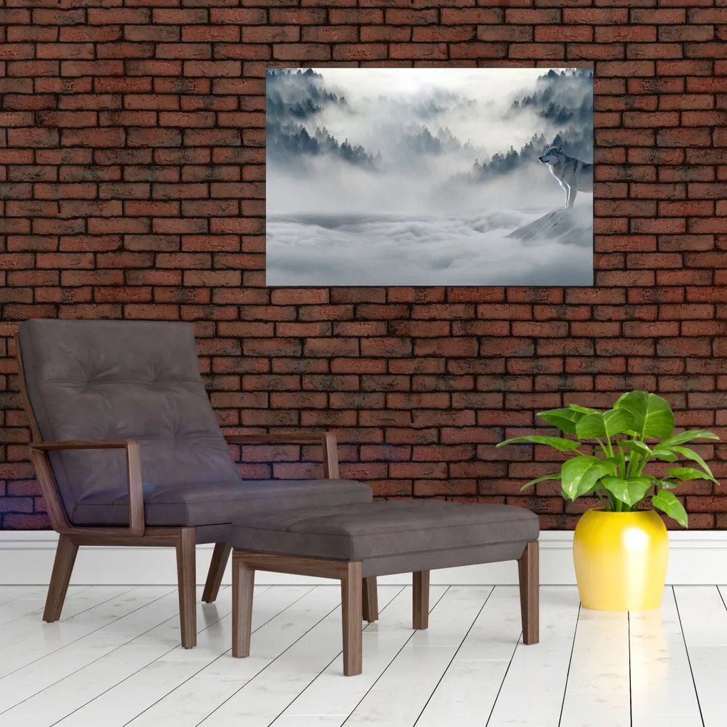 Tablou cu lupi (90x60 cm)