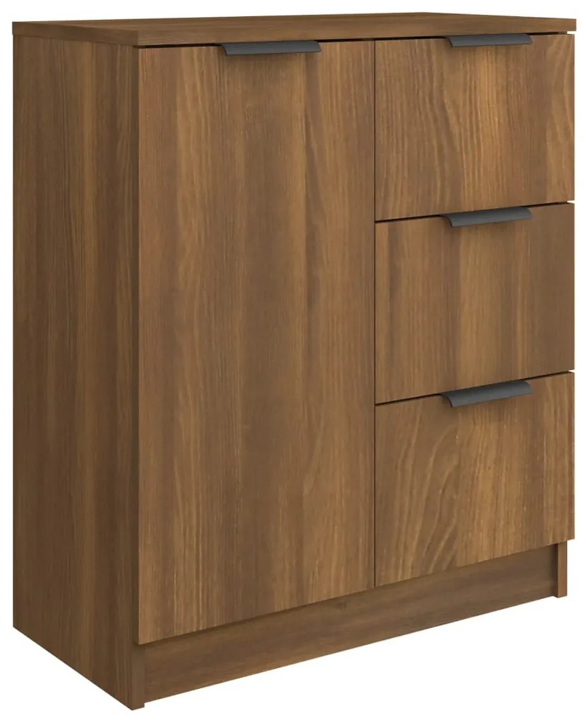 816990 vidaXL Dulap, stejar maro, 60x30x70 cm, lemn prelucrat