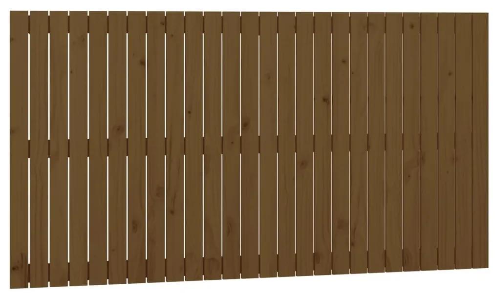 824911 vidaXL Tăblie de pat pentru perete, maro miere, 166x3x90 cm, lemn pin
