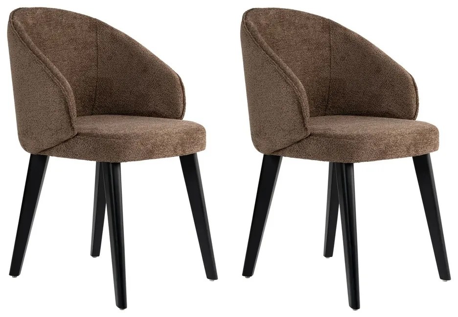 Set de scaune de sufragerie Bentley Brown andBlack, 2 buc.