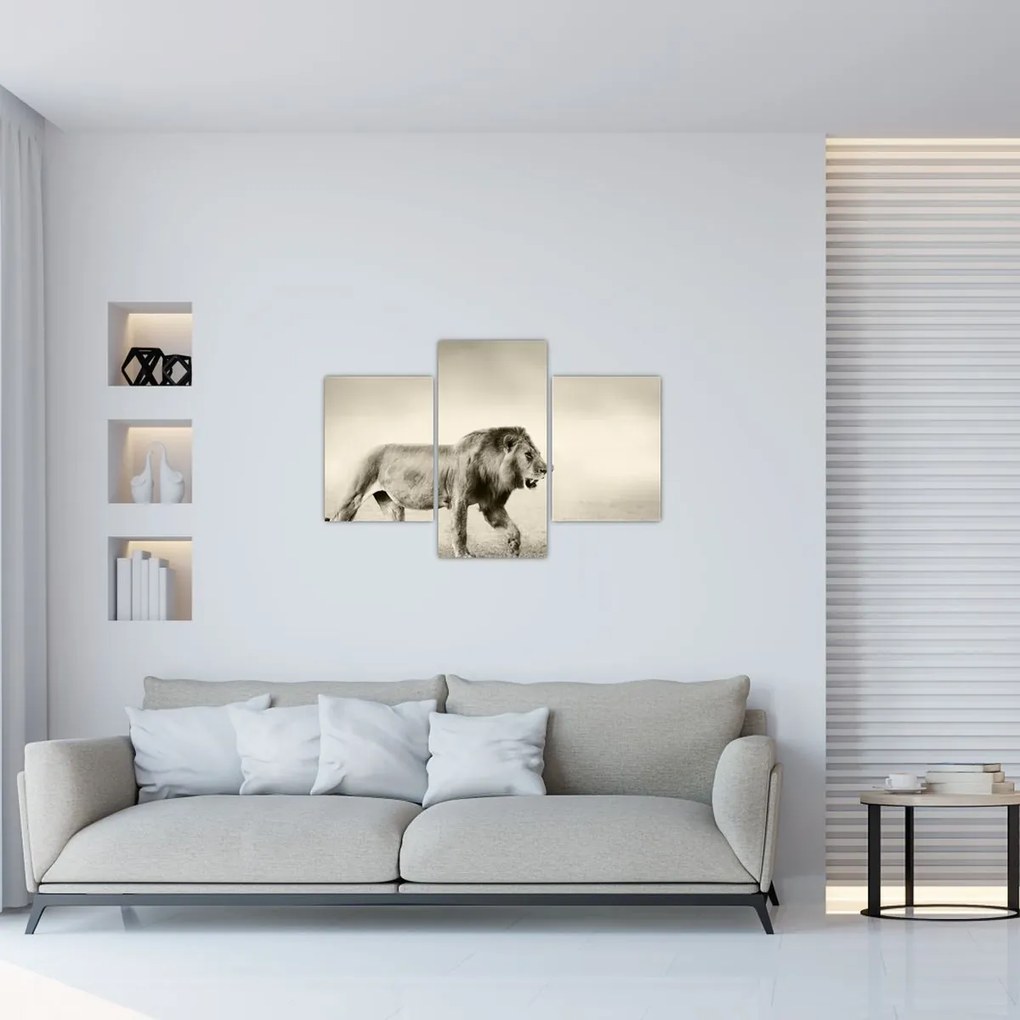 Tablou - Leul flămând (90x60 cm)