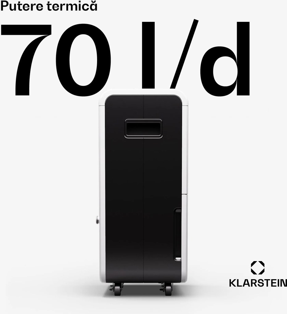 Klarstein DryFy Grand Smart 70, dezumidificator, WiFi, compresie, 70l/24h, 90-140 m²