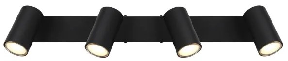 Spot ROBBY 4xGU10/35W/230V negru Globo 57911-4B