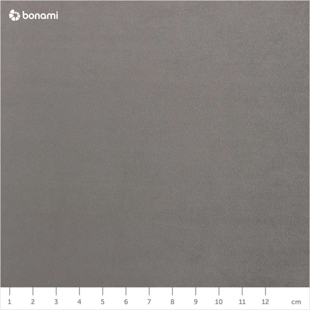 Colțar gri cu tapițerie din catifea (cu șezlong pe partea stângă ) Jodie - Micadoni Home