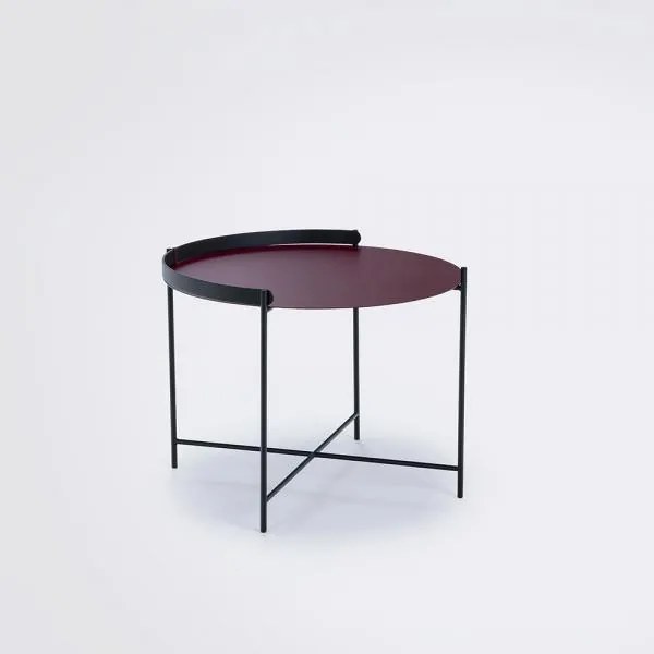 Masuta stil tava Edge, Bordeaux / Ø62x46