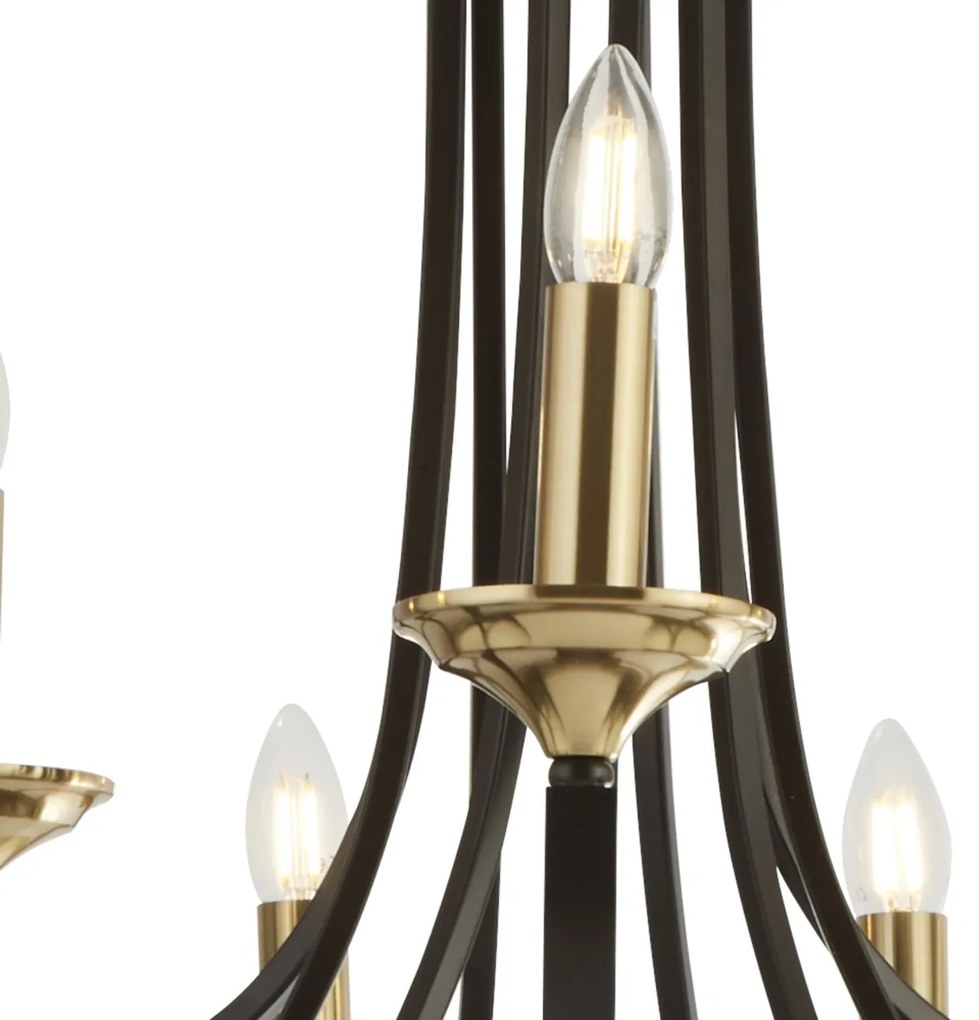 Lustra clasica suspendata design traditional Belfry 9L 1849-9BZ SRT