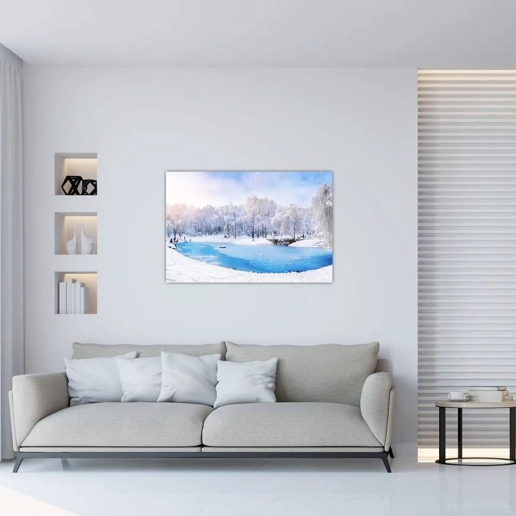 Tablou - Lac de gheață (90x60 cm)