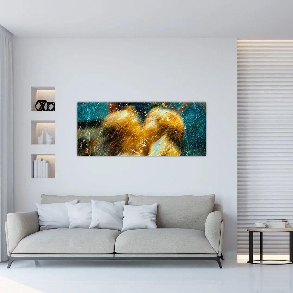 Tablou - Îngerii sărutăndu-se (120x50 cm)