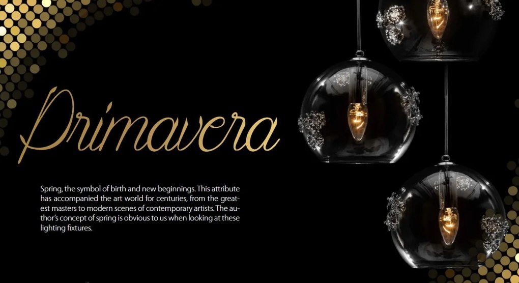 Lustra cu 3 pendule design LUX decorativ PRIMAVERA 05-CH