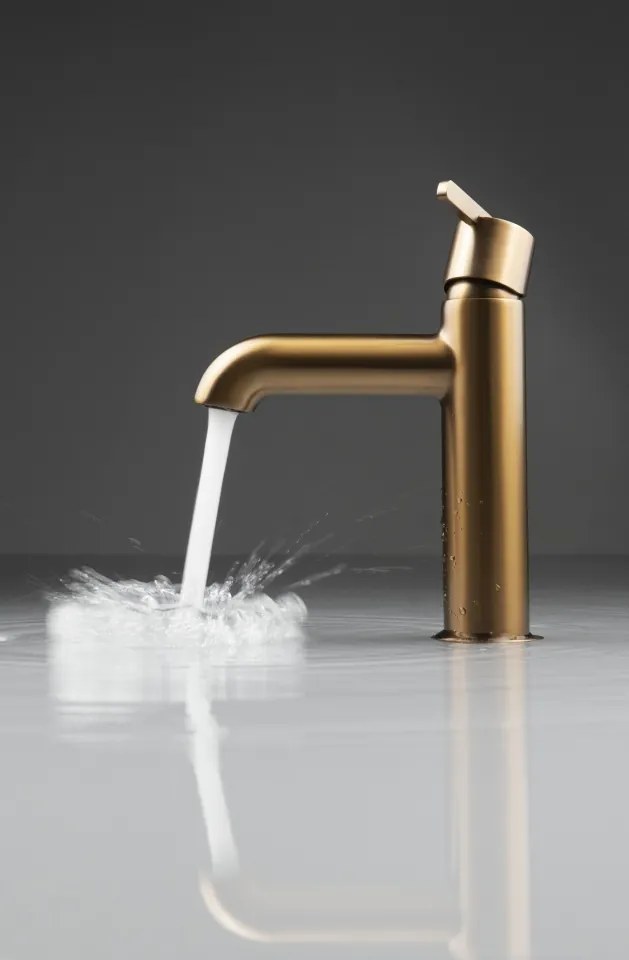 SILIA - Baterie pentru Chiuvetă, Bronz Periat (BQS_C20M)