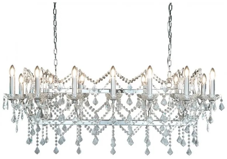 Lustra suspendata cristal design elegant Florence 14L 80614-14CC SRT