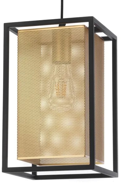 Lustră pe cablu ONLI MALIK 1xE27/22W/230V auriu/negru