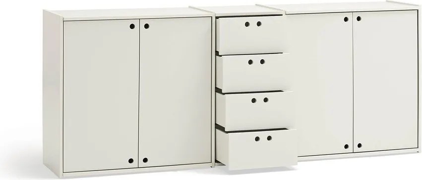 Comodă crem 197x80x40 cm Wally – Teulat