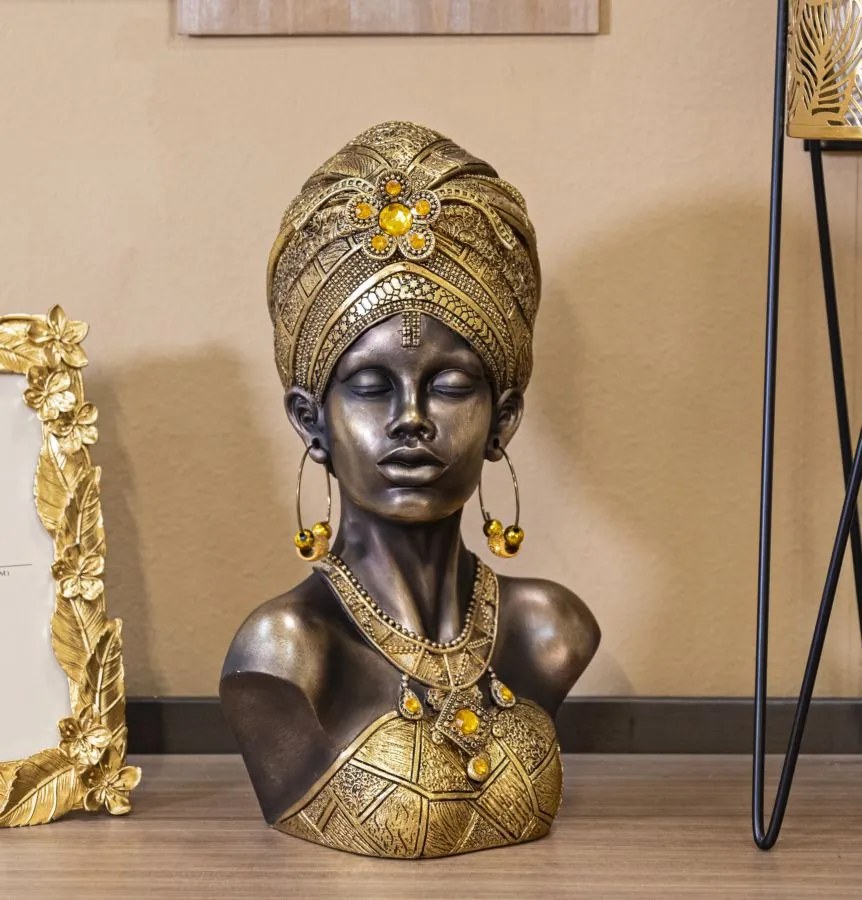 Mauro Ferretti Statueta Mumbasa cm 21X15X34 | Aosom Romania