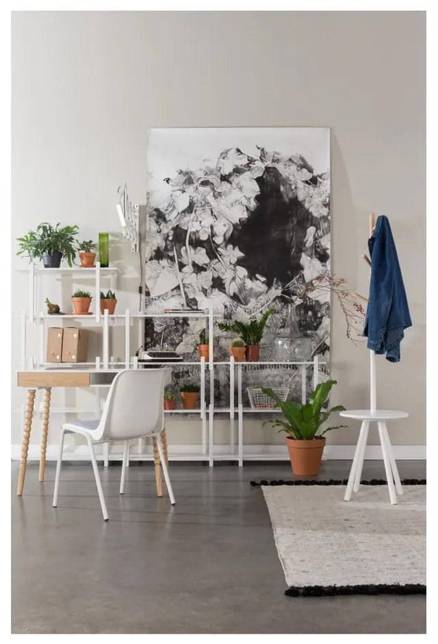 Cuier cu spațiu depozitare Zuiver Table Tree, alb