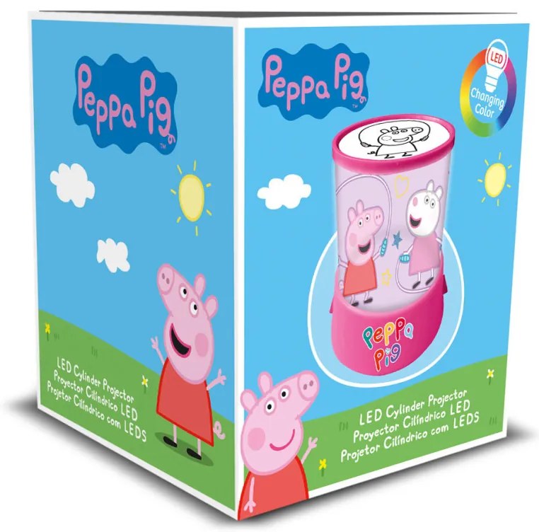 Purcelușa Peppa Proiector 2 în 1, lampă, lumină de veghe