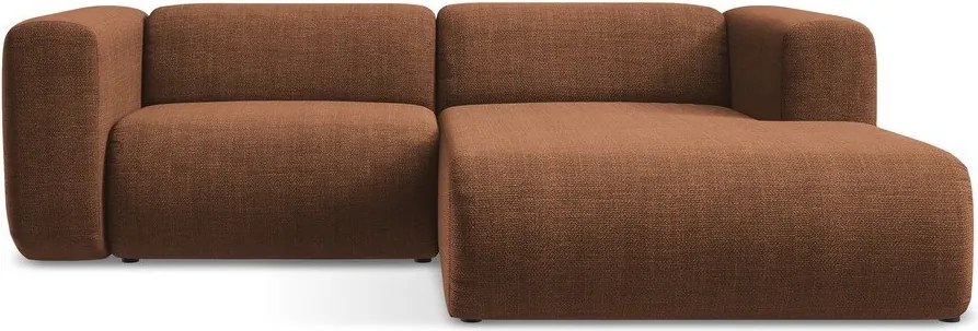 Colțar teracotă (cu colț pe partea dreaptă/cu șezlong) Ekahi – Makamii